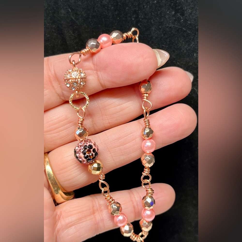 🎉🥰Stunning link style bracelet with magnetic closure/clasp